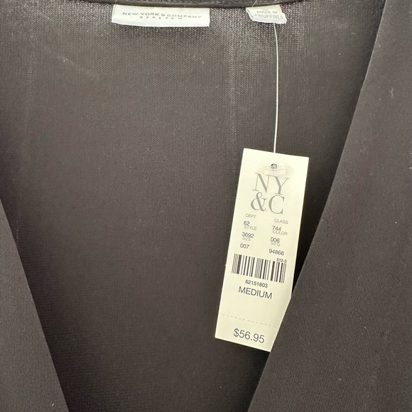 New York & Company Black Wrap Dress - Size M - Picture 4 of 4